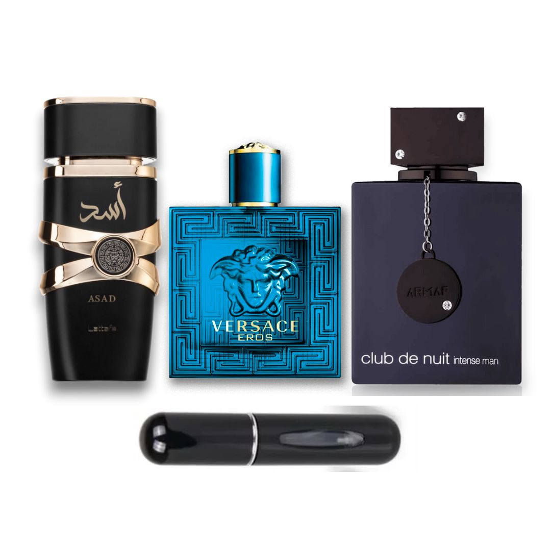 PERFUMES EROS+ASAD+CLUBHTNUIT+PERFUMERO